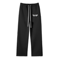 Unisex Solid Color Fleece Straight Leg Pants