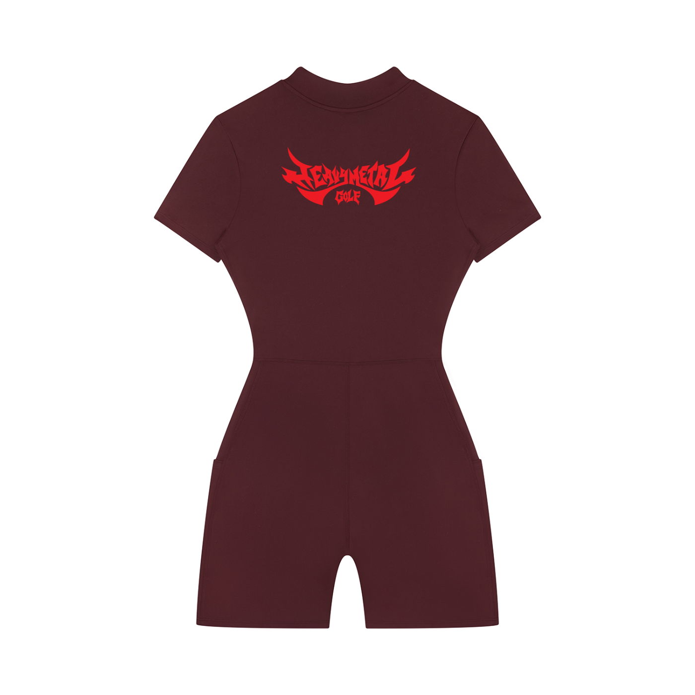 Women's Quarter-Zip Short Sleeve Romper