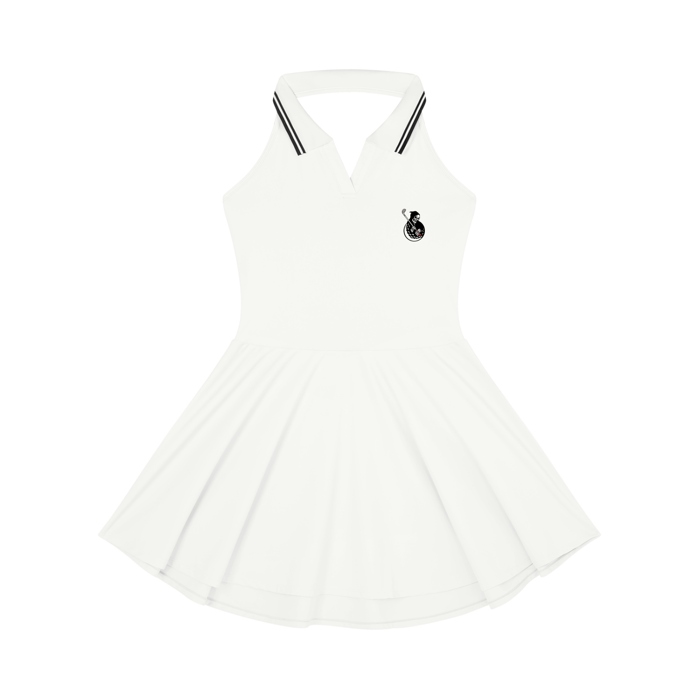 HMG Collared Halter Dress